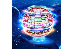 GENERIC Upgraded Flying Orb Ball 2025 Hand Drone Hover Orb Ball Boomerang Balls Cosmic Flying Globe Galactic Flying Spinner Floating Balls Toys for Kids Ages 6-12+ Year Old Boys Girls Red