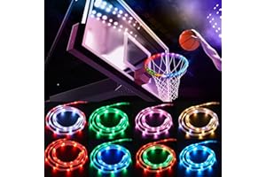 Basketball Hoop Light,Waterproof Basketball Hoop Light,GlowHoops Basketball Rim LED Light - Celebrate Every Shot with Dazzlin