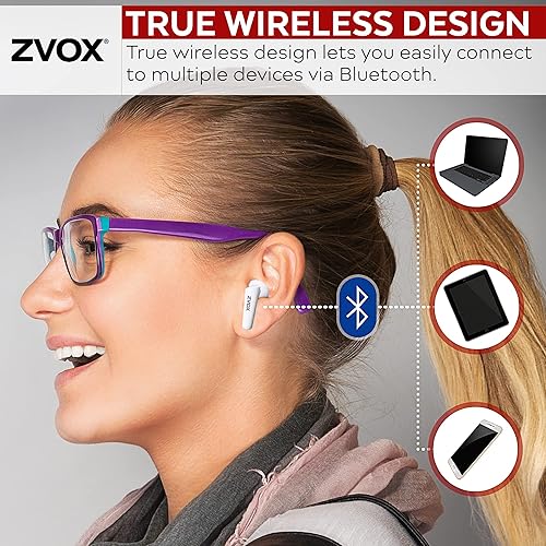 ZVOX True Wireless Earbuds with AccuVoice Technology Voice