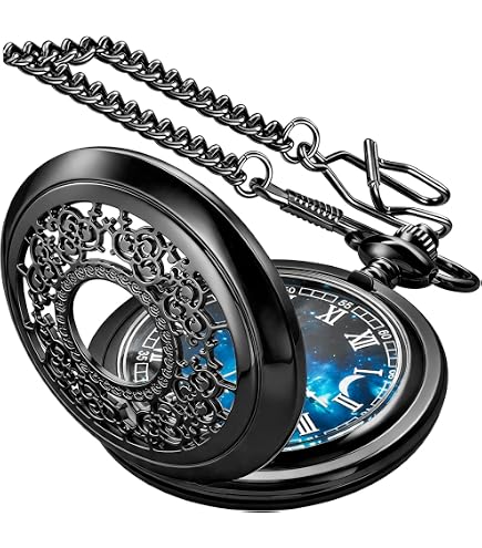 BLACKSIGN × galcia pocket watch chain Amazon.com: alladaga Set of 2 Classic Pocket Watch with Chain for