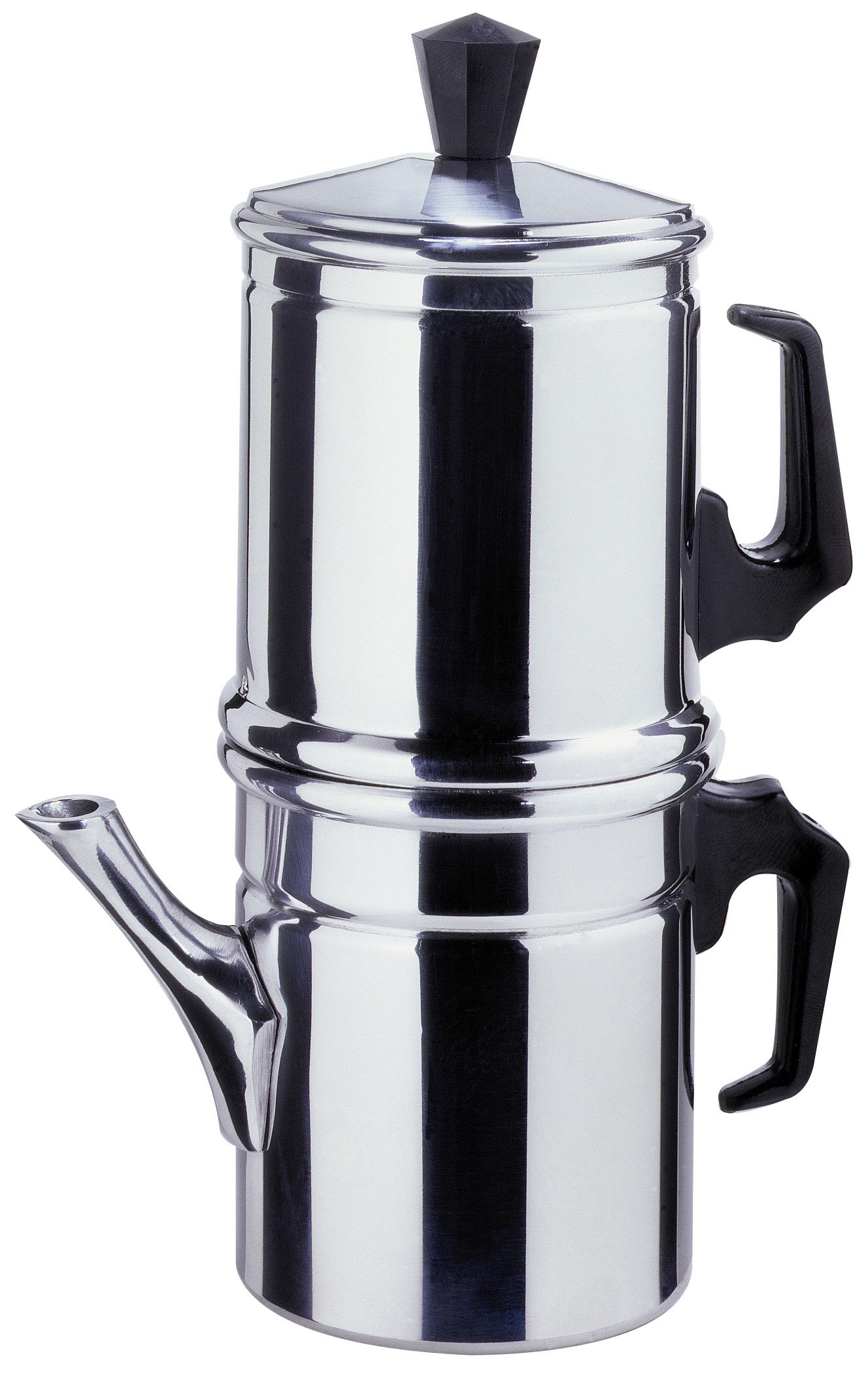 ILSA Aluminium Napoletan Coffee Maker TZ.1, Aluminium, Multicoloured, 1 Cup