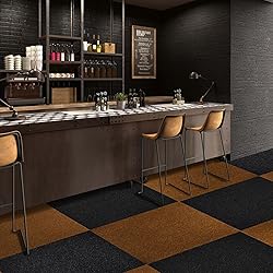 CUCOS Carpet Tiles 24" x 24" Peel and Stick, Self