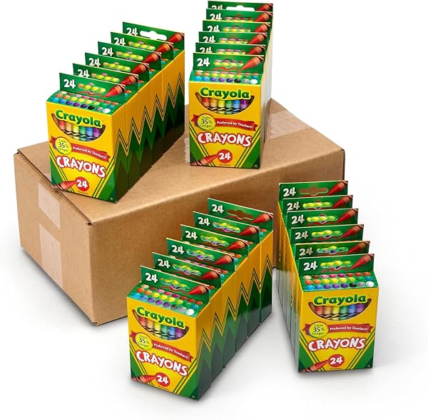 Crayola Crayons Bulk (24 Packs), Teacher Classroom Must Haves & Essentials, School Supplies for Kids, Gifts, Ages 3+