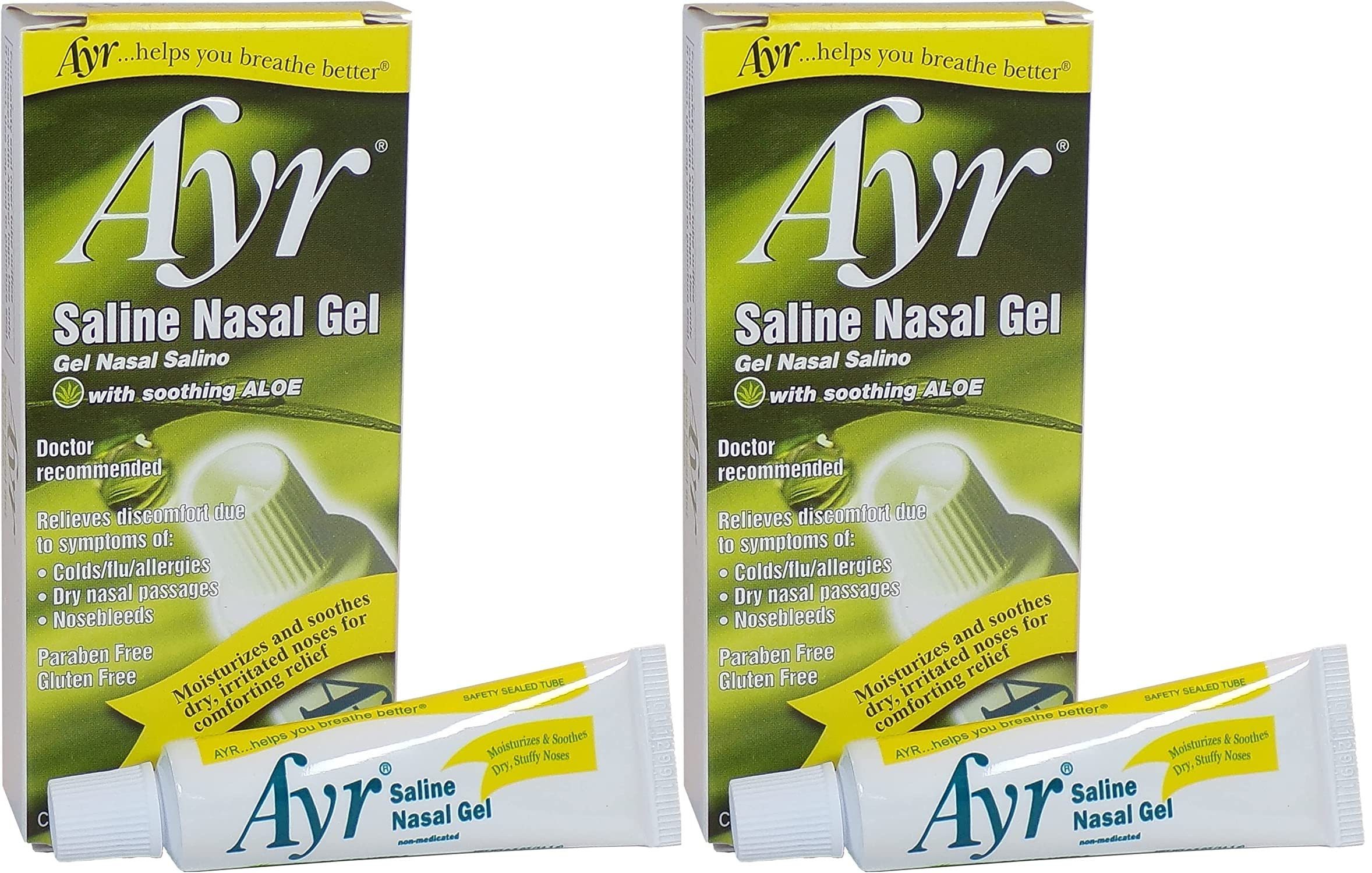 Ayr Saline Nasal Gel with Soothing Aloe, 0.5 Ounce (Pack of 2)