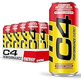 Cellucor C4 Performance Energy Drink, Strawberry Watermelon, Carbonated Sugar Free Drink with no Artificial Colours or Dyes, 
