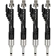 For BMW Fuel Injectors ANGLEWIDE 13647597870 Fuel Injectors Set fit for BMW 135i 3.0L 2011 2012 2013, 535i GT xDrive 3.0L 2011-2016, 535i xDrive 3.0L 2011 2012 2013 2014 2015, 6 Holes 4Pcs