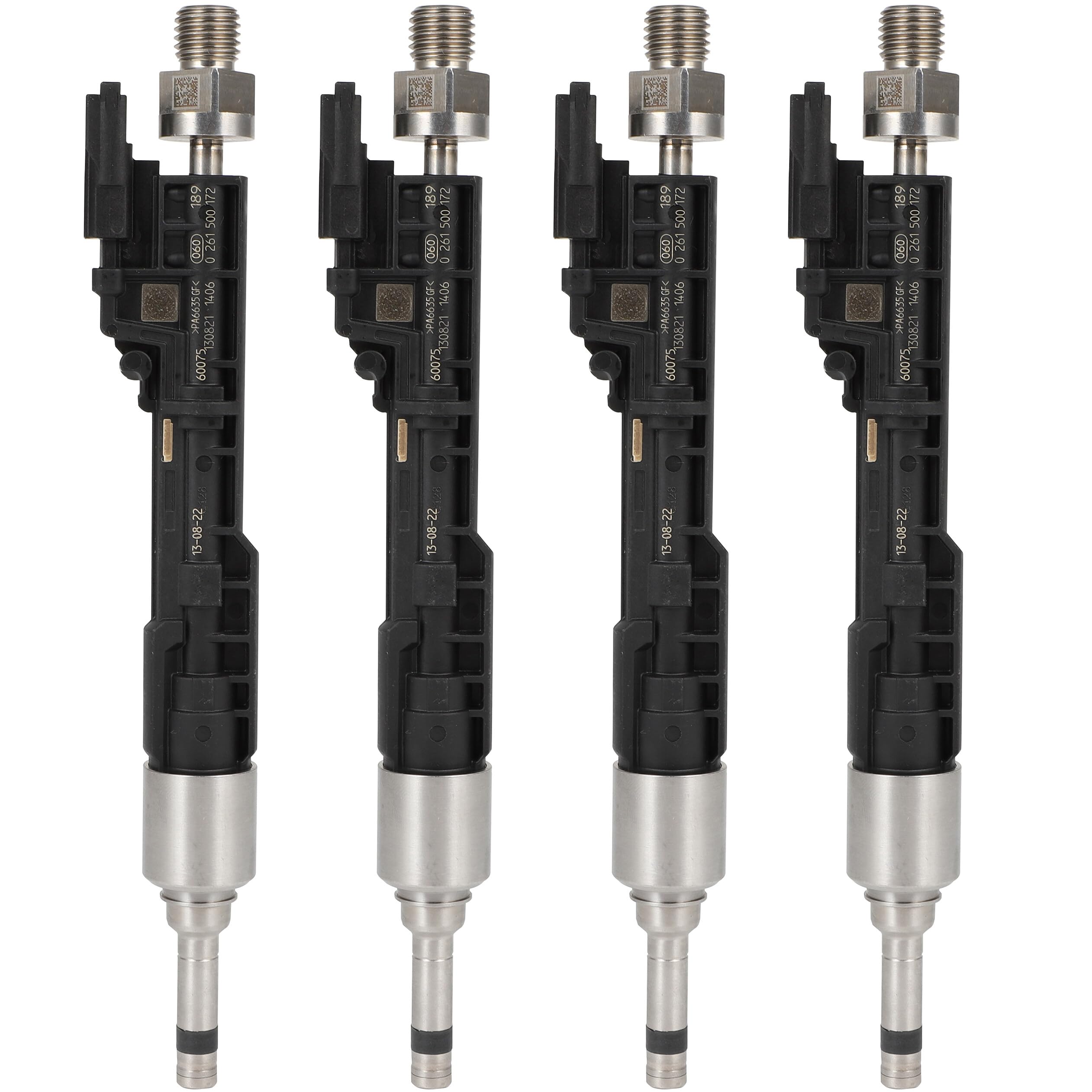 Photo 1 of For BMW Fuel Injectors ANGLEWIDE 13647597870 Fuel Injectors Set fit for BMW 135i 3.0L 2011 2012 2013, 535i GT xDrive 3.0L 2011-2016, 535i xDrive 3.0L 2011 2012 2013 2014 2015, 6 Holes 4Pcs
