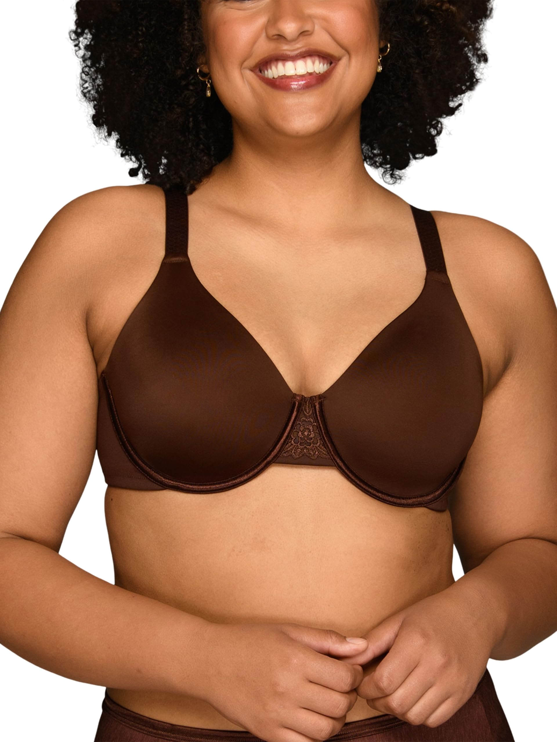 Photo 1 of Vanity Fair womens Beauty Back Smoothing Minimizer Bra, Cappuccino, 40D US