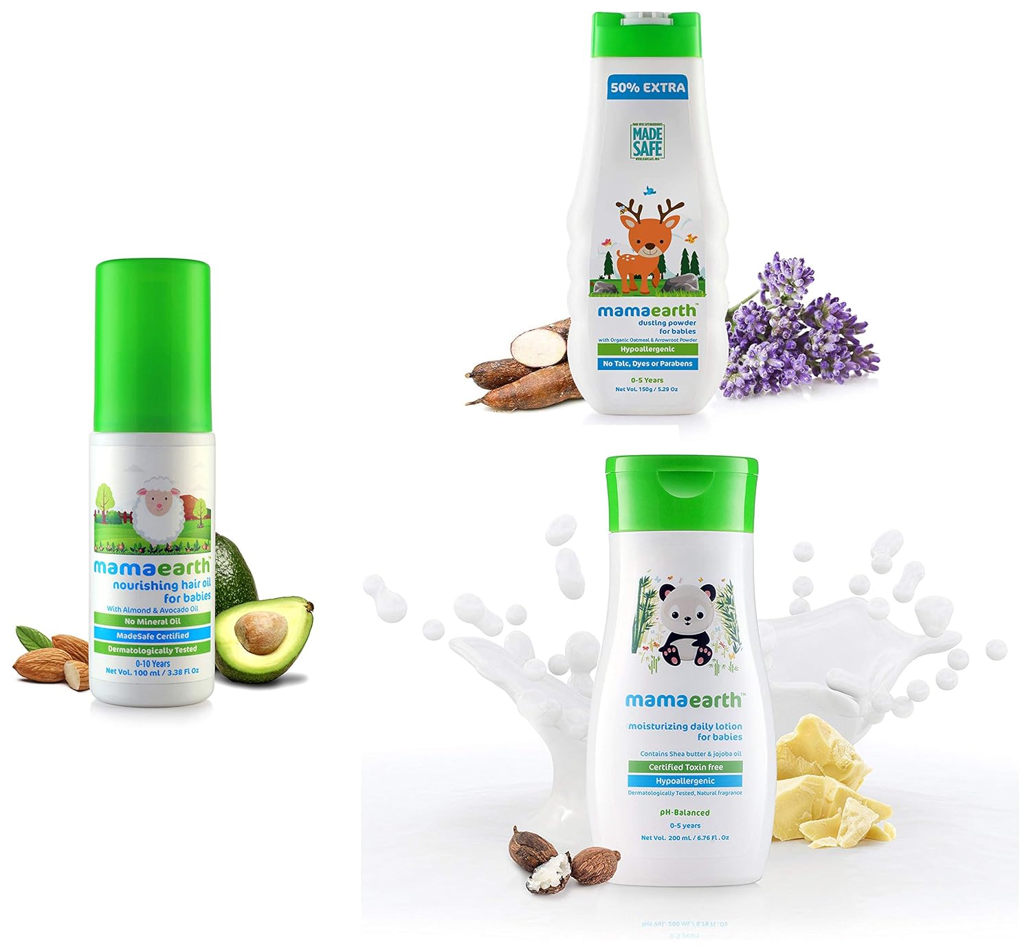 Buy Mamaearth Dusting Powder With Organic Oatmeal Arrowroot