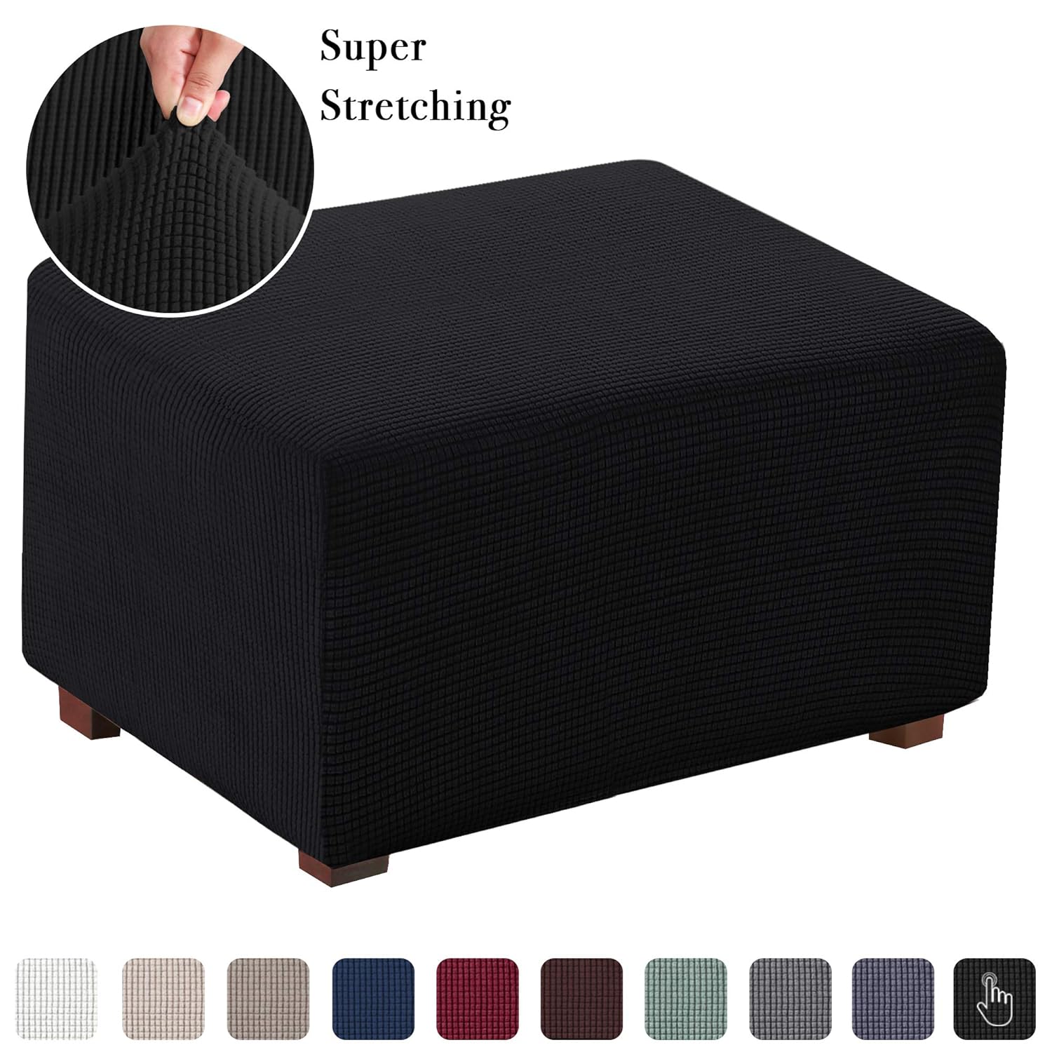 Best Ottoman Black 45 Inch