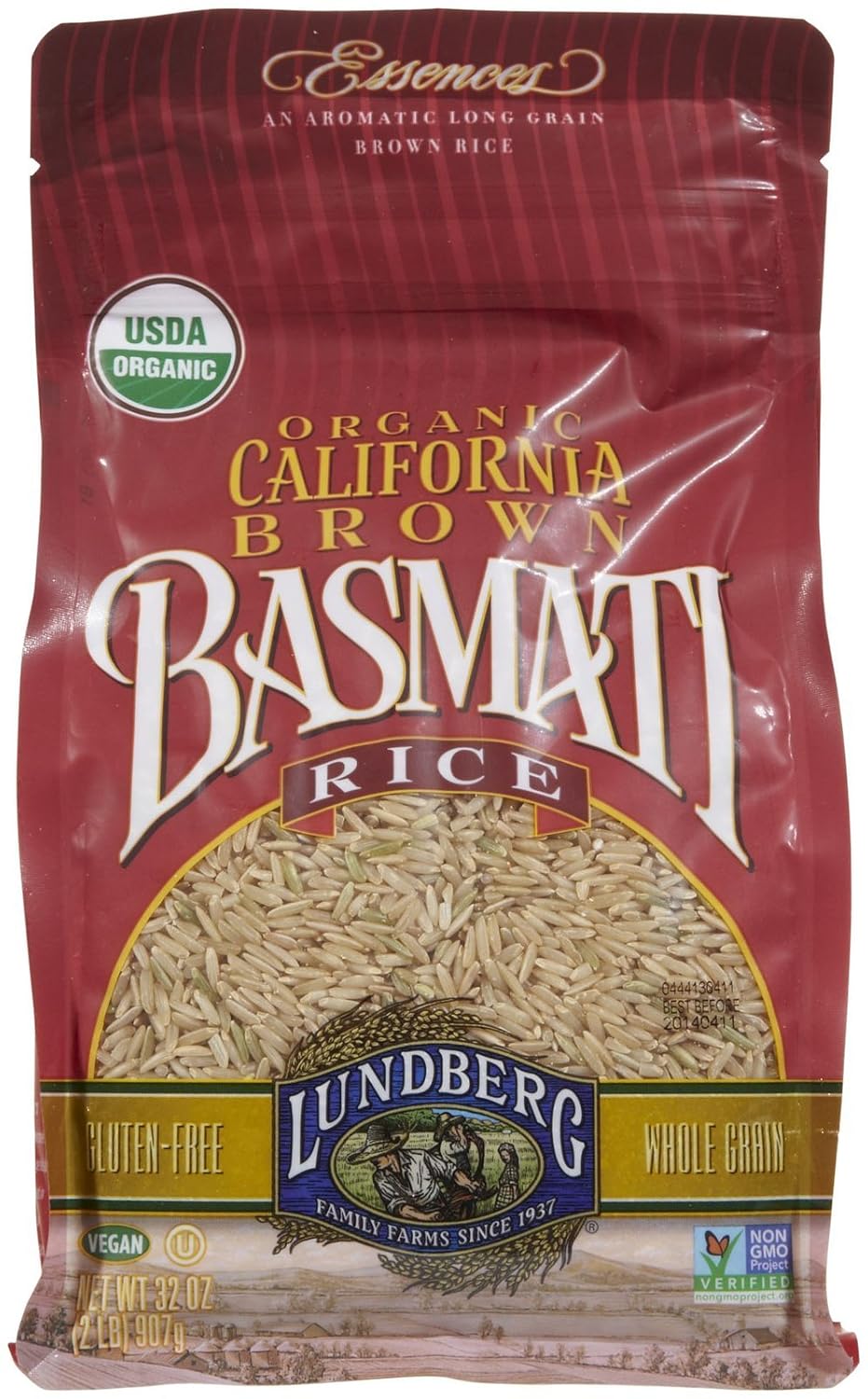 Lundberg Family farms California brown basmati Rice Organic California brown basmati Rice. (073416402034)