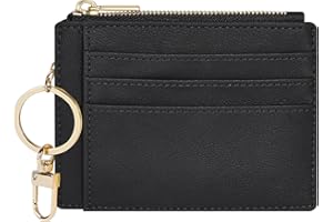Sodsay Card Case Slim Front Pocket Wallet for Women Credit Card Holder with Keychain