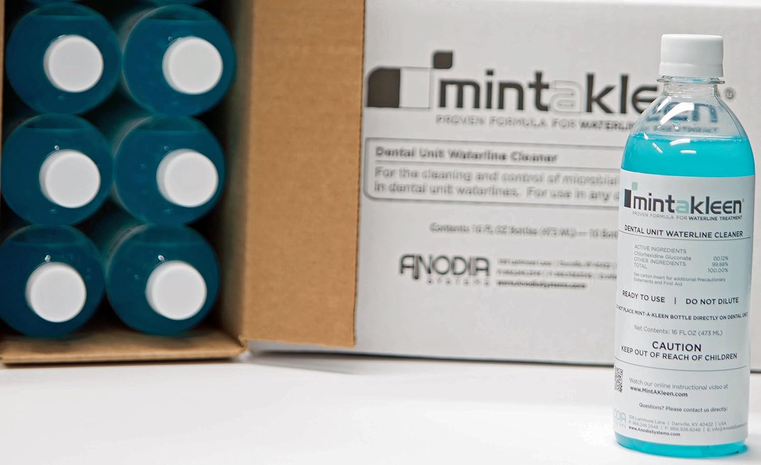 MintAKleen 6 Pack Dental Unit Waterline Cleaner