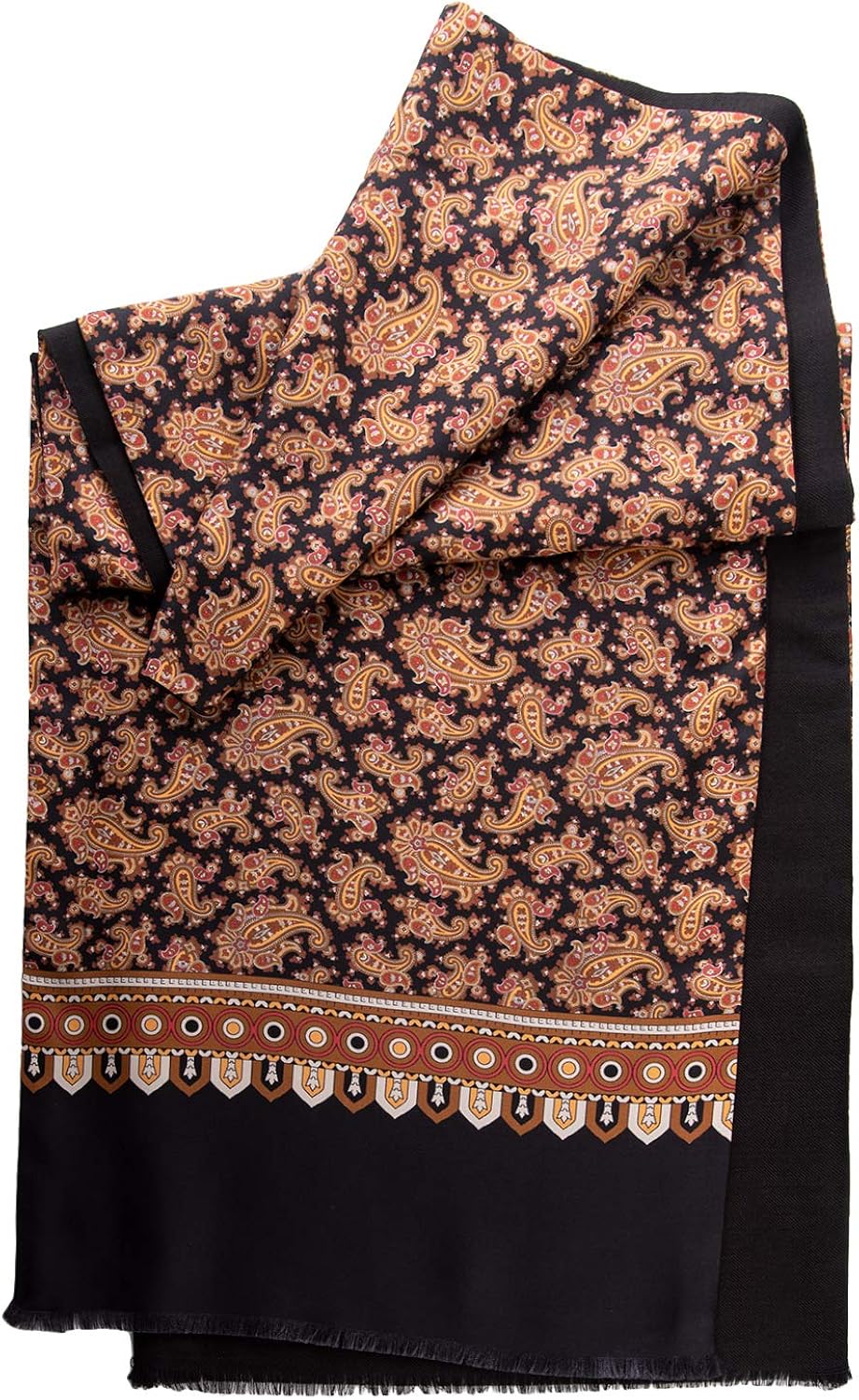 Elizabetta Men's Italian Silk Scarves - Soft Wool Lined - Extra Long