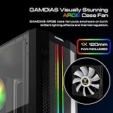 GAMDIAS AURA GC3 ATX Mid-Tower Gaming PC Case Tempered Glass ARGB Fans view 4