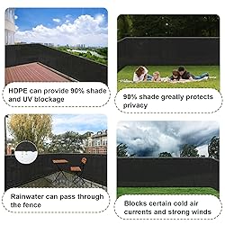 SUNLAX Privacy Fence Screen 6' x 26' Heavy Duty