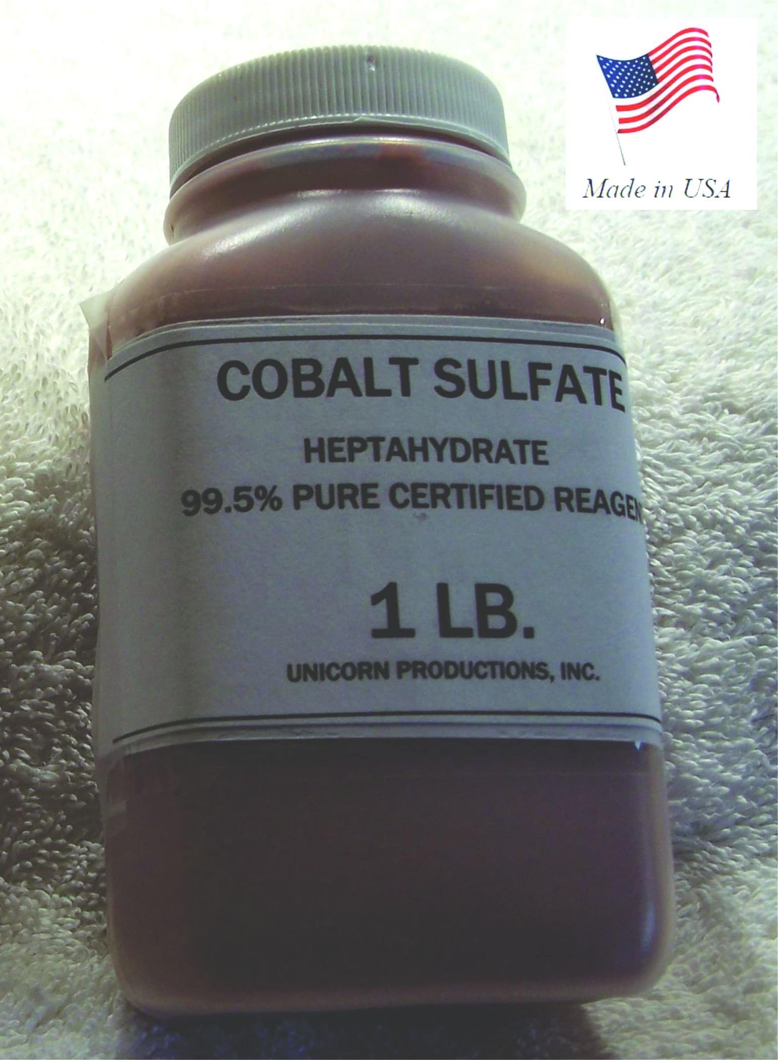 Cobalt Sulfate - Heptahydrate 99.5+% Reagent - Certified - 1 Lbs