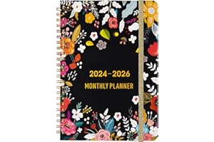 DHQH 2024-2026 Monthly Planner Spiral Bound 3 Year Calendar Monthly Planner Jan. 2024 - Dec.2026 Calendar Planner 5.7" x 8.26", 36 Monthly Planner Christmas Gifts