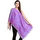 Exotic India Dahlia-Purple Hare Rama Hare Krishna Prayer Scarf