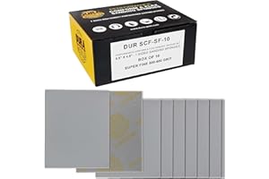 Dura-Gold Superfine Cut Sanding Sponges, Box of 10-5.5" x 4.5" (500 to 600 Grit) Performance Conform & Flex Wet or Dry Flexible Softback Sandpaper Sponges, Hand Block - Wood Drywall Metal Auto Paint