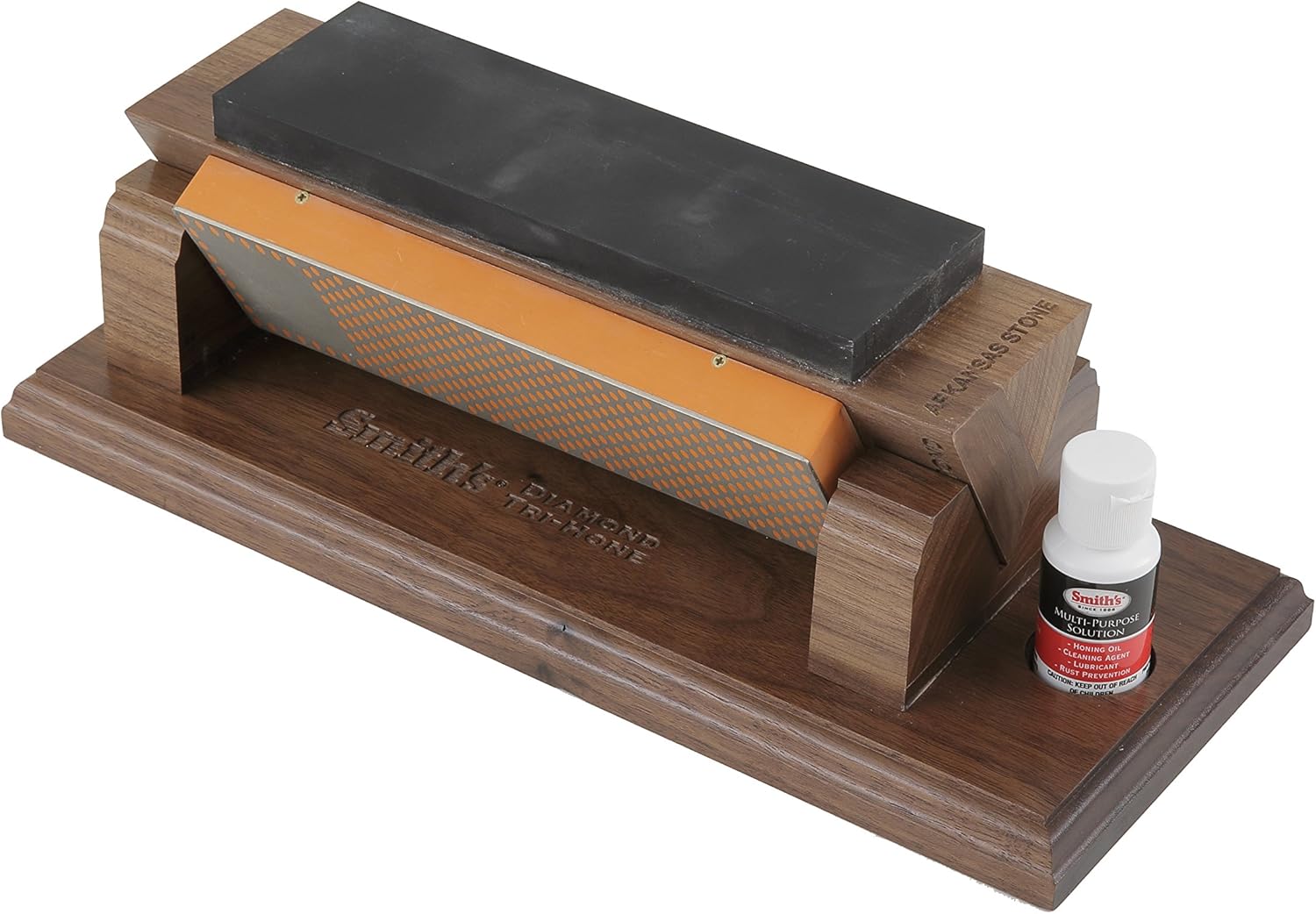 Smith's 50614 Diamond TriHone with Black Arkansas Stone (8Inch