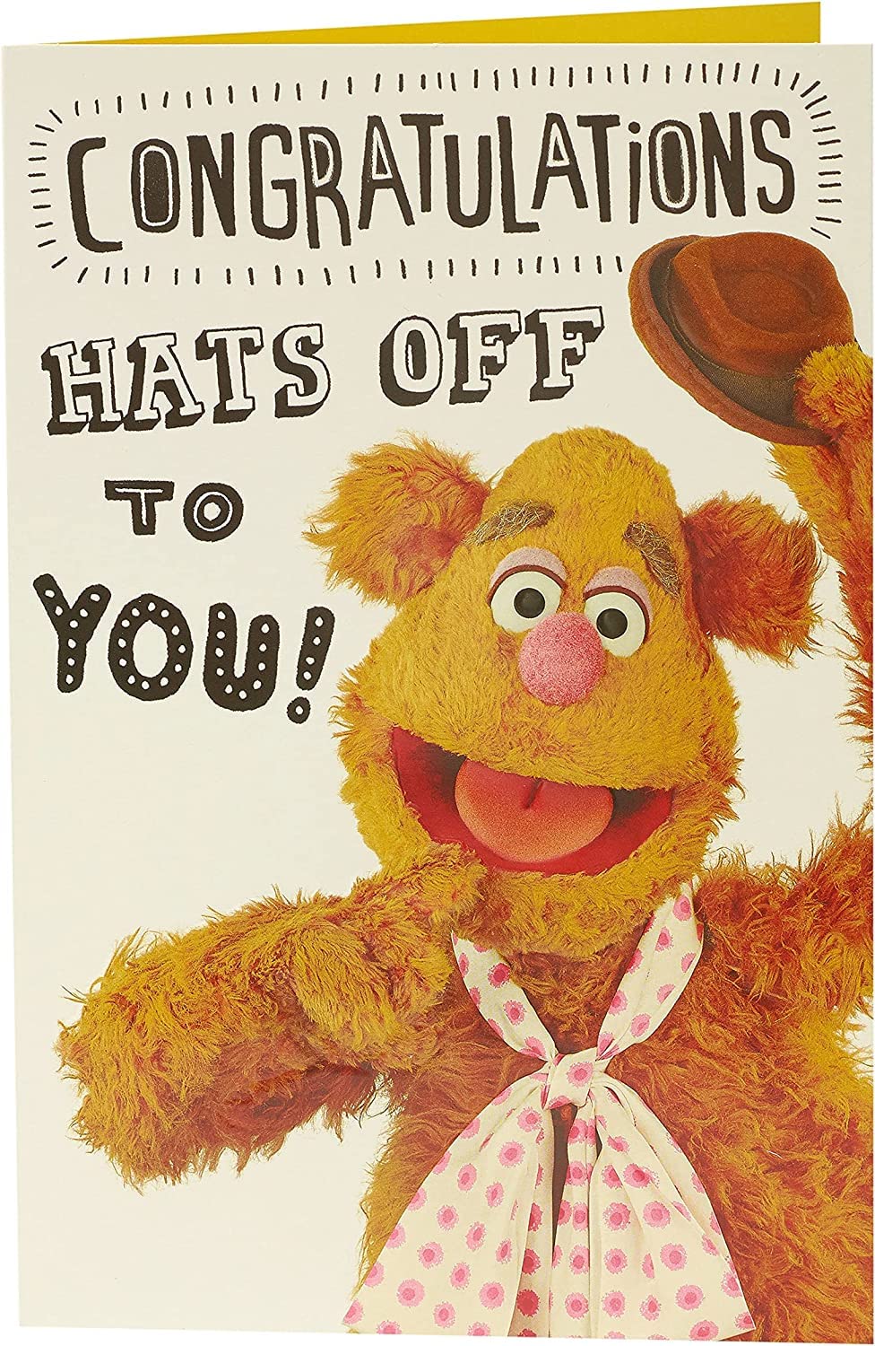 UK Greetings Congratulations Card - The Muppets Congratulations Card - Well Done Card - New Job Card, White, 344865-0-1