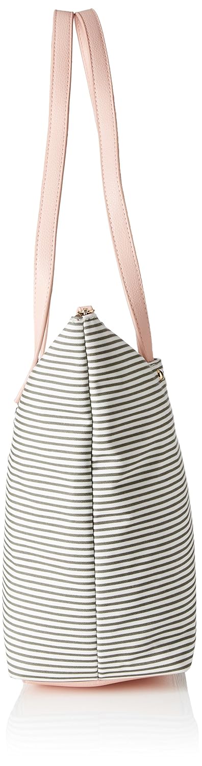 caprese eva women's tote bag (grey and white)