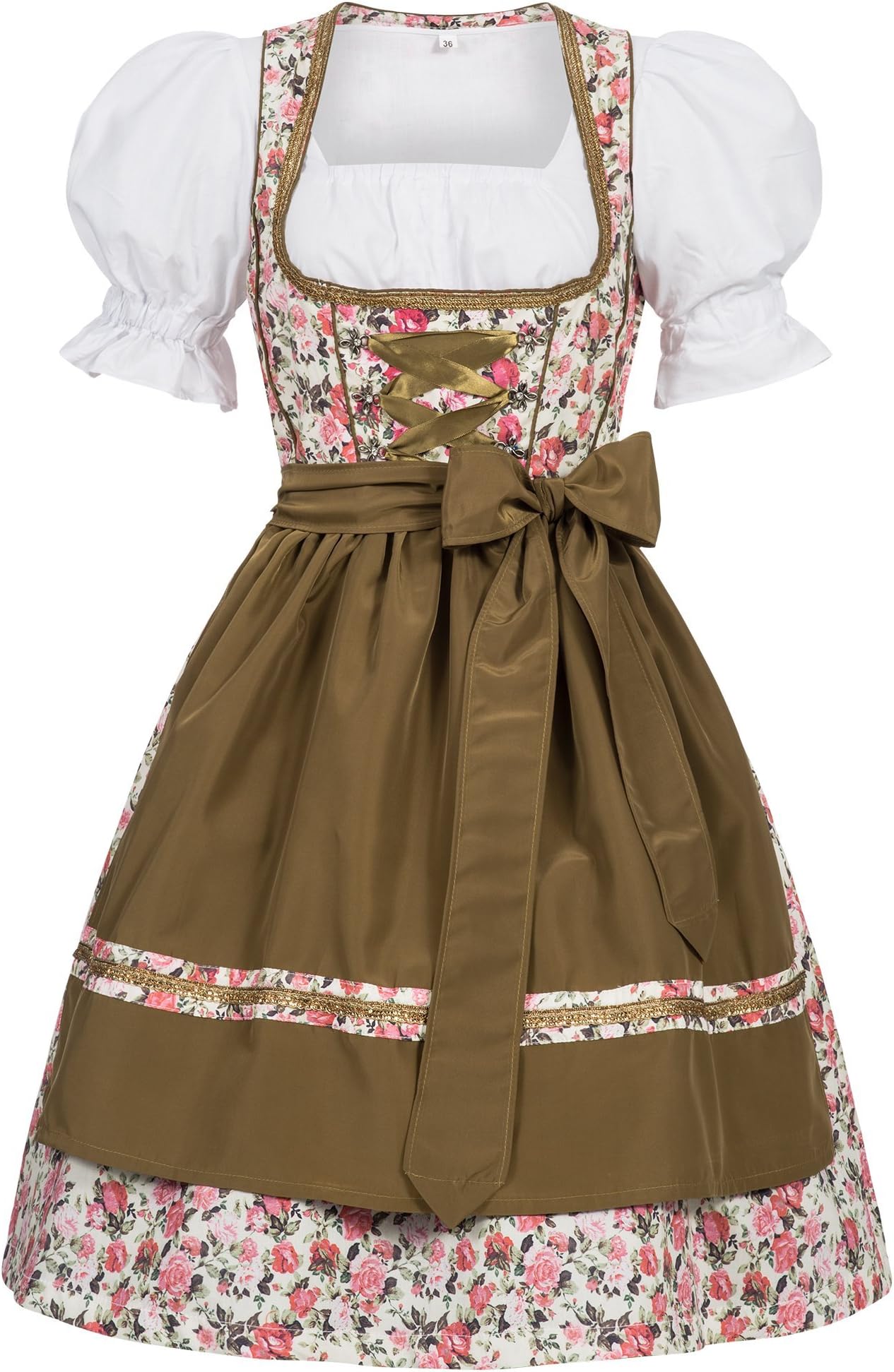 Gaudi-leathers Women's German Dirndl Dress Costumes For Bavarian Oktoberfest Carnival Halloween