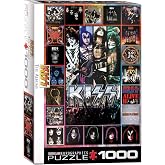 EuroGraphics KISS The Albums 1000-Piece Puzzle , Black