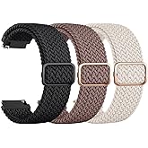 Compatible with 20mm 22mm Watch Bands Quick Release Replacement Wristband, Adjustable Stretchy Braided Bands Replacement Straps for Women Men