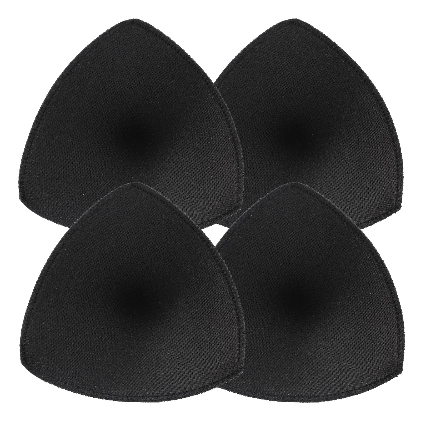Photo 1 of 2 Pairs Padding Inserts for Bras Triangle Sports Bra Inserts Push Up Breast Bra Insert Pads Removable Sew in Bra Cups for Women