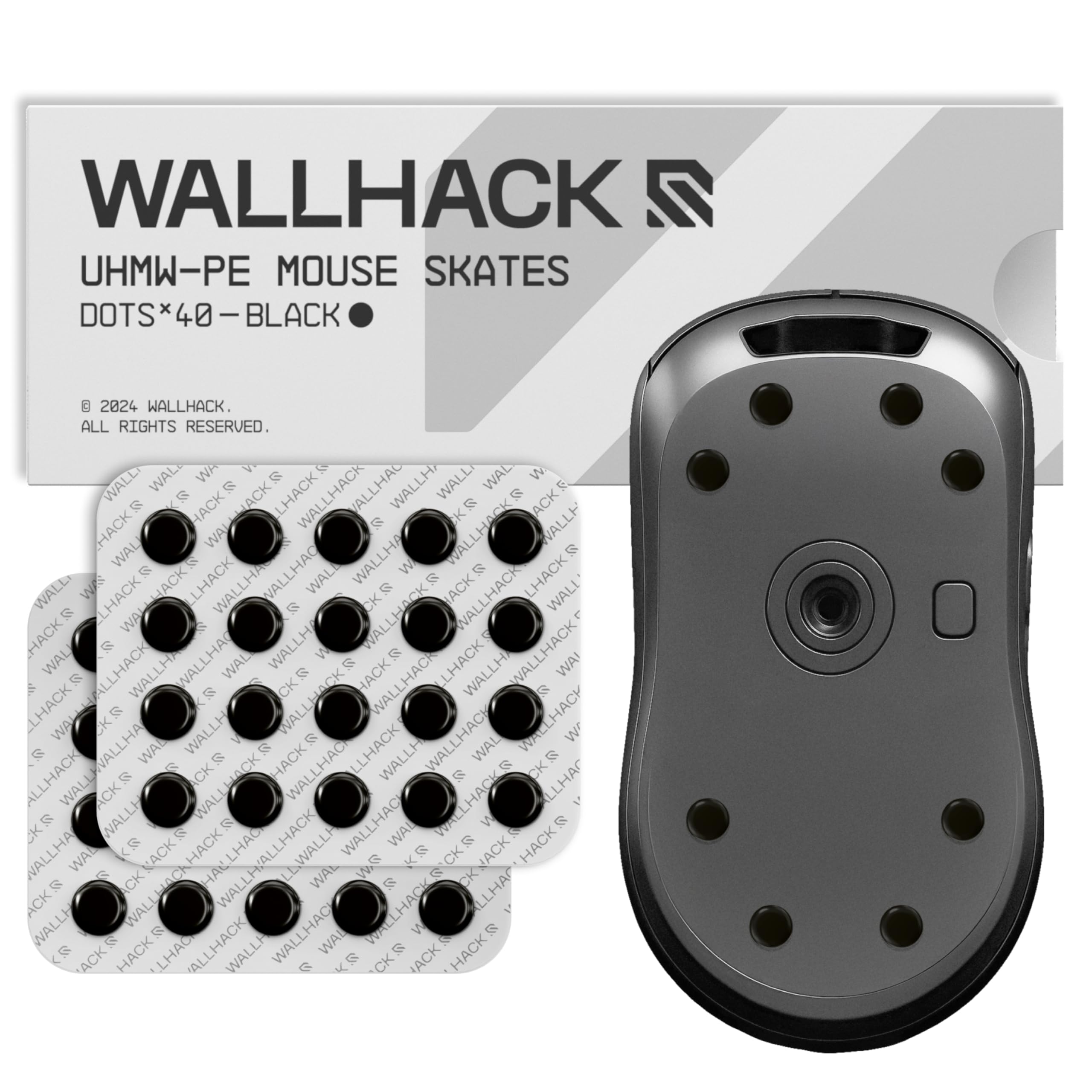 Wallhack UHMW-PE Dot Mouse Skates | Premium