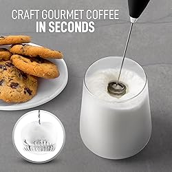 ElitaPro Powerful Milk Frother Wand - Handheld