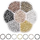TOAOB 350pcs Jump Rings for Jewelry Making 6mm Assorted Colors Open Jump Rings Connectors O Ring Chainmail for DIY Crafts Necklaces Bracelets Keychains