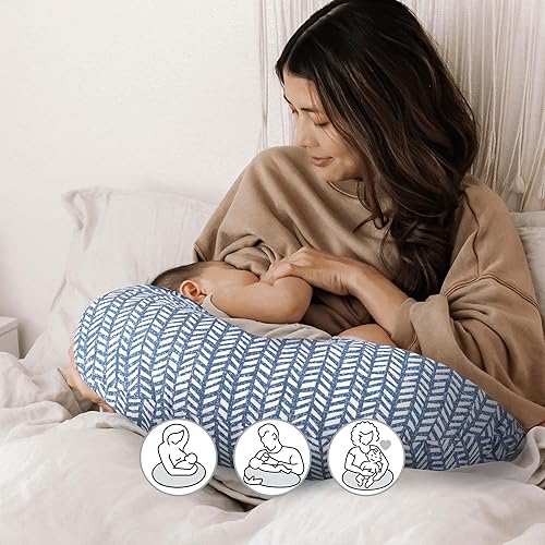 Boppy Nursing Pillow Original Support, Geo Circles, Ergonomic