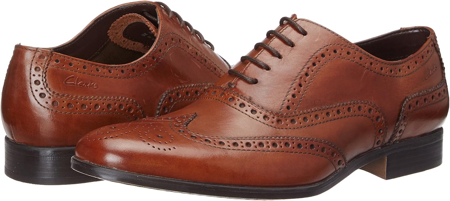 clarks brown brogues