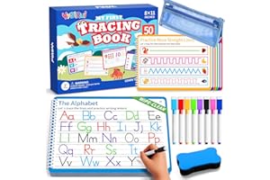 YySiRui Preschool Learning Activities, Tracing Books for Kids Ages 3+, Toddler Handwriting Practice, Letter Tracing for Kids, Preschool Kindergarten Workbooks 3+, Learning Books for 3+ Years Old