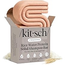 Kitsch Rice Water Shampoo Bar for Hair Growth &ndash; Strengthening Hair Shampoo for Men and Women &ndash; Reduce Breakage, Boosts Shine
