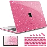 May Chen Compatible with M4 MacBook Air 15 inch Case 2025 2024 2023 A3241 A3114 M3 A2941 M2 with Liquid Retina Display & Touch ID, Plastic Hard Shell with Keyboard Cover - Peach