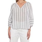 Velvet by Graham & Spencer Womens Gianna Embroidered Cotton Top