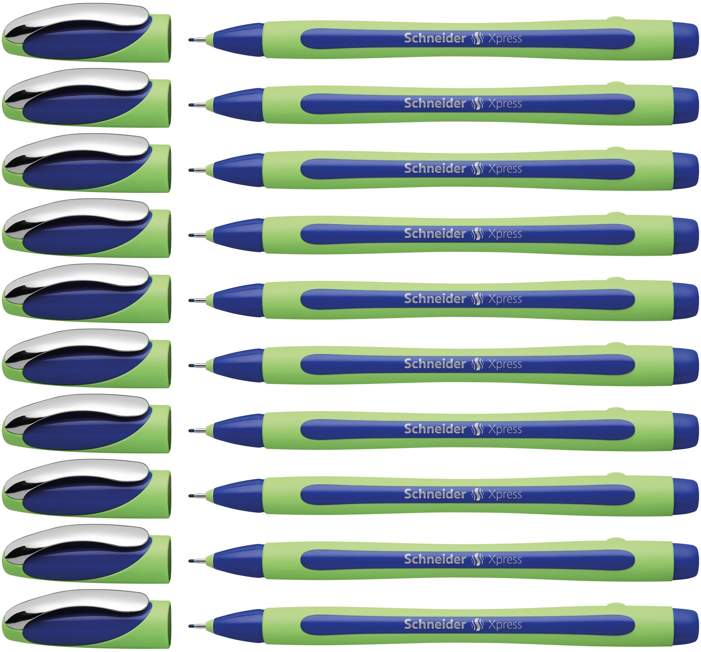Schneider XPRESS 190003 Fineliner Pen Blue Pack of 10