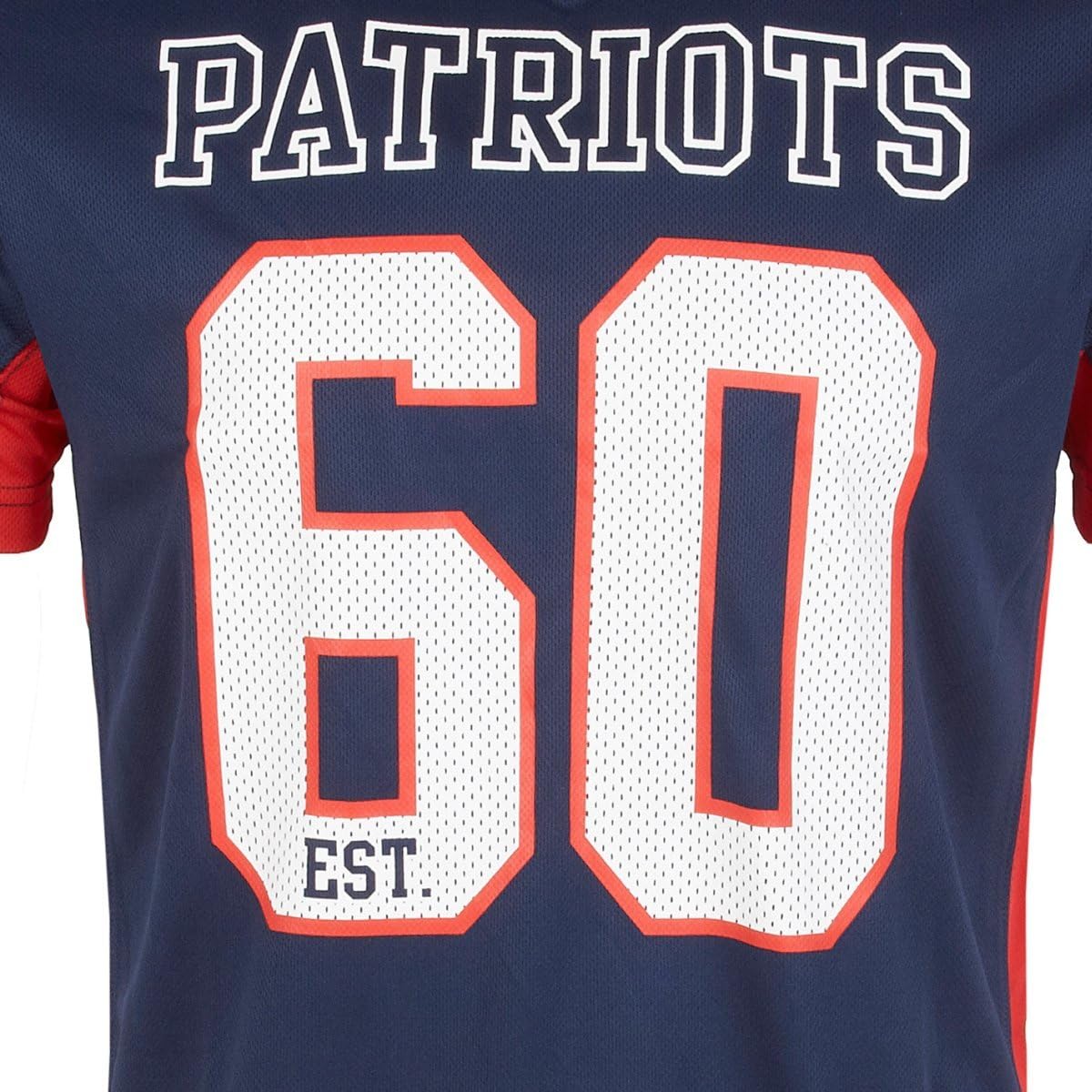 Majestic New England Patriots Moro Est 60 Mesh Jersey Nfl T Shirt Amazon Co Uk Clothing