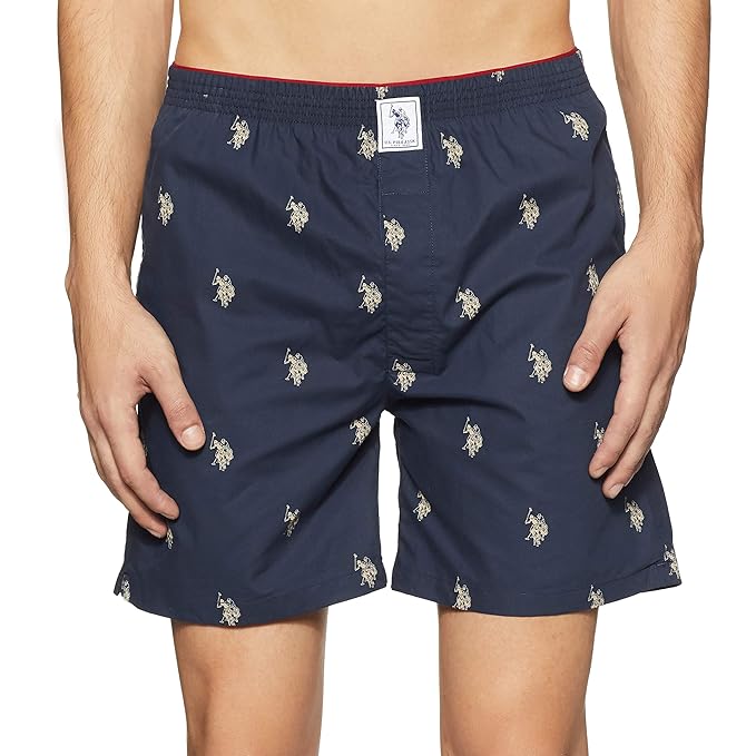 Buy U.S. Polo Assn. Men's Cotton Boxers (8907686196237_I021195P1_Navy