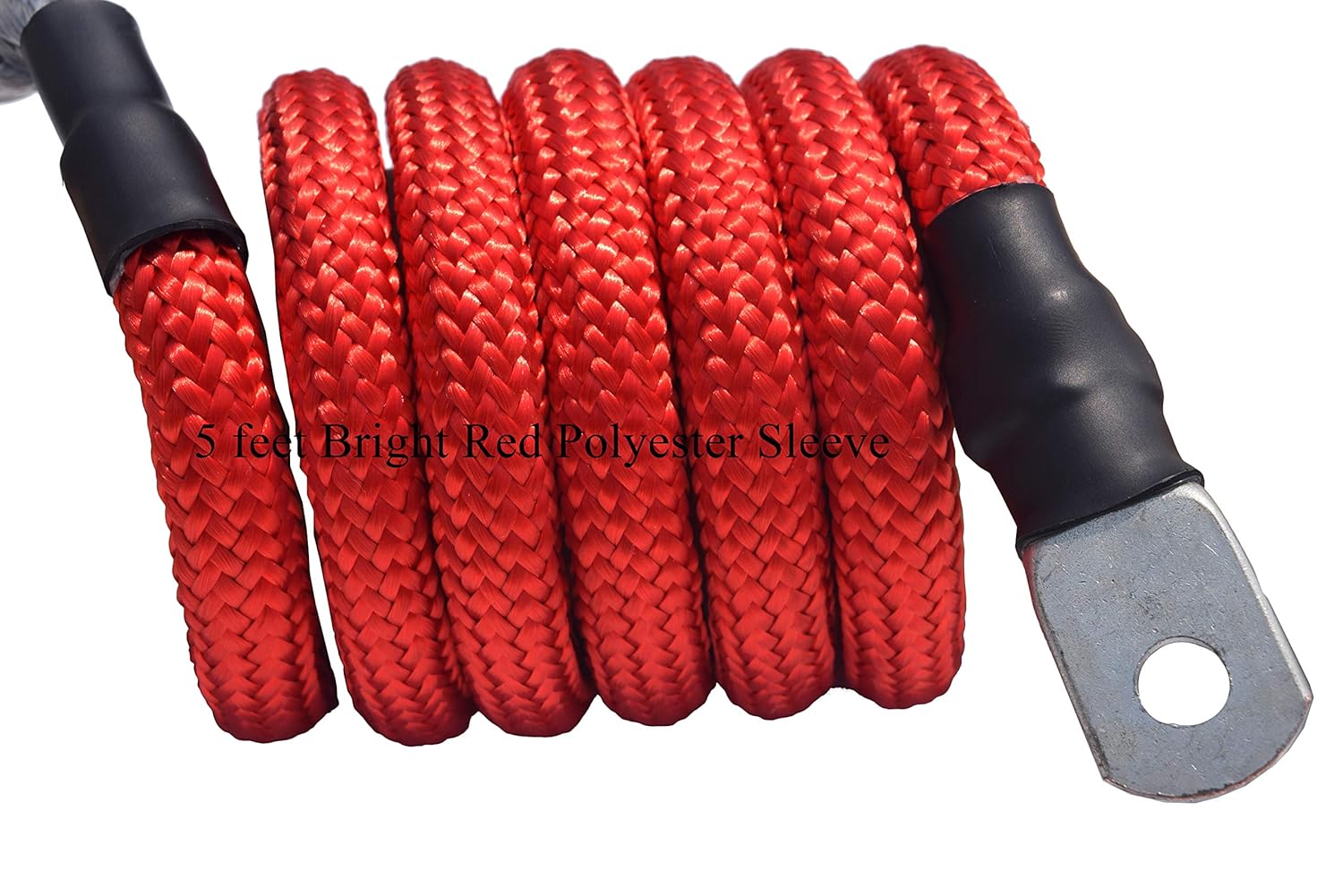 1/2×94ft, Grey 1/2×94ft Synthetic Winch Rope with Tube Thimble,ATV
