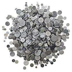 600-700Pcs Gray Buttons for Crafts Bulk Assorted