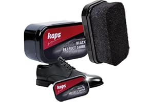 Kaps Shoe Polish Sponge Gives Instant Gloss, For Leather Shoes Boots Bags, Perfect Shine
