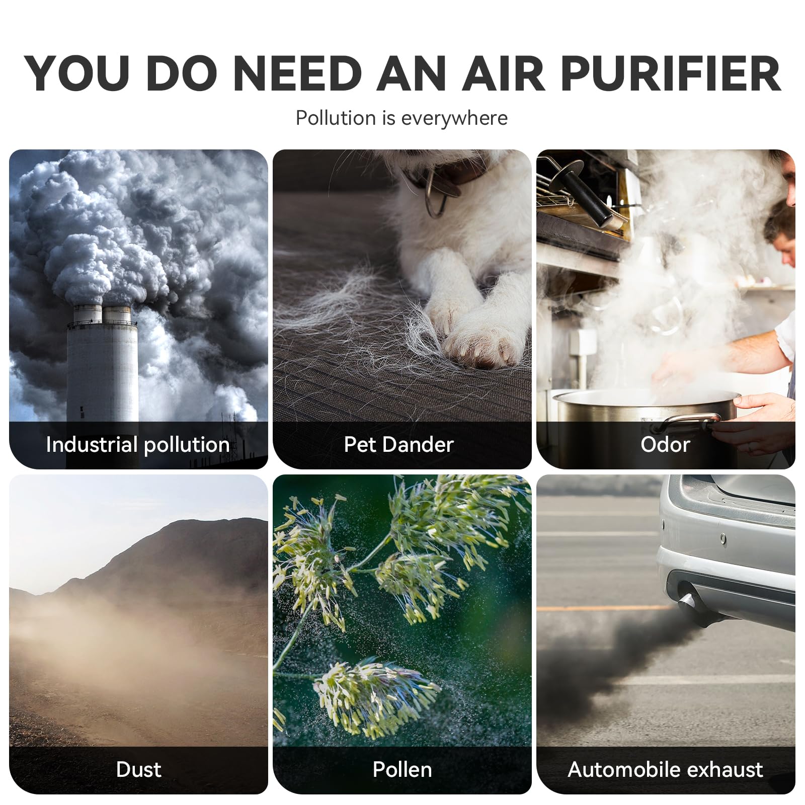 Air Purifiers for Bedroom, H13 HEPA Air Purifiers - Covers Up to 1074 ft² - 24dB Ultra-Quiet Sleep Mode, 360° Outlet Air Cleaner , Perfect for Home, Pets (Cream Pink)