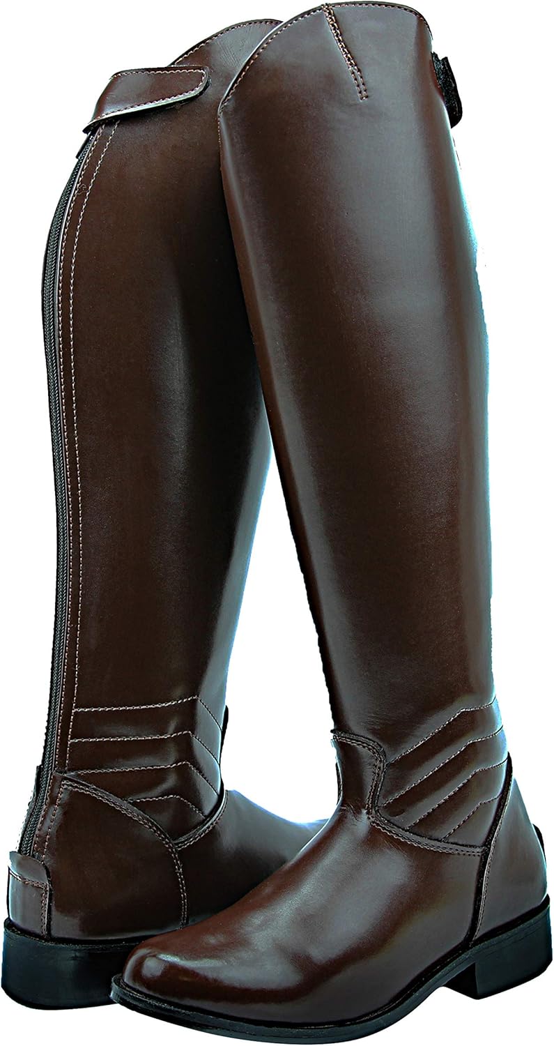 Hispar Mens Man Elegant Dress Dressage Boots with Zipper