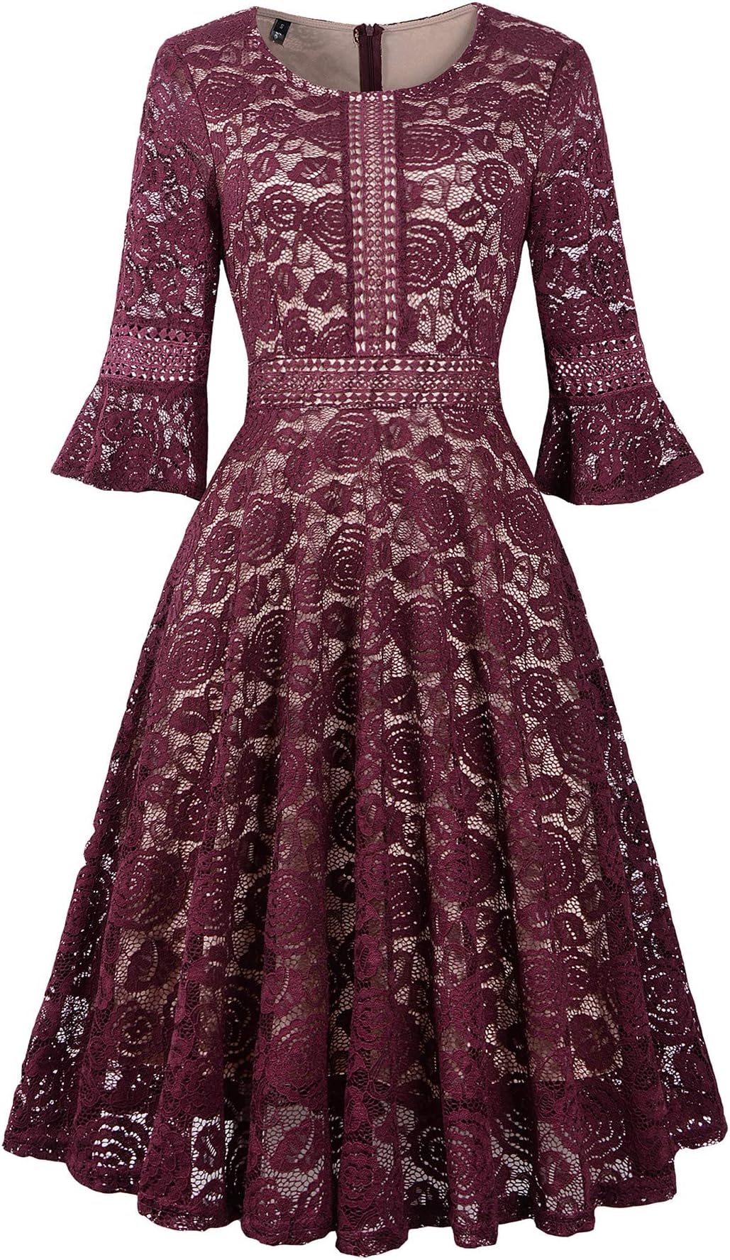 Women's Wedding Dress Lace Bridesmaid Prom Vintage Cocktail Church Dresses Cocktail Party Swing Dresses
