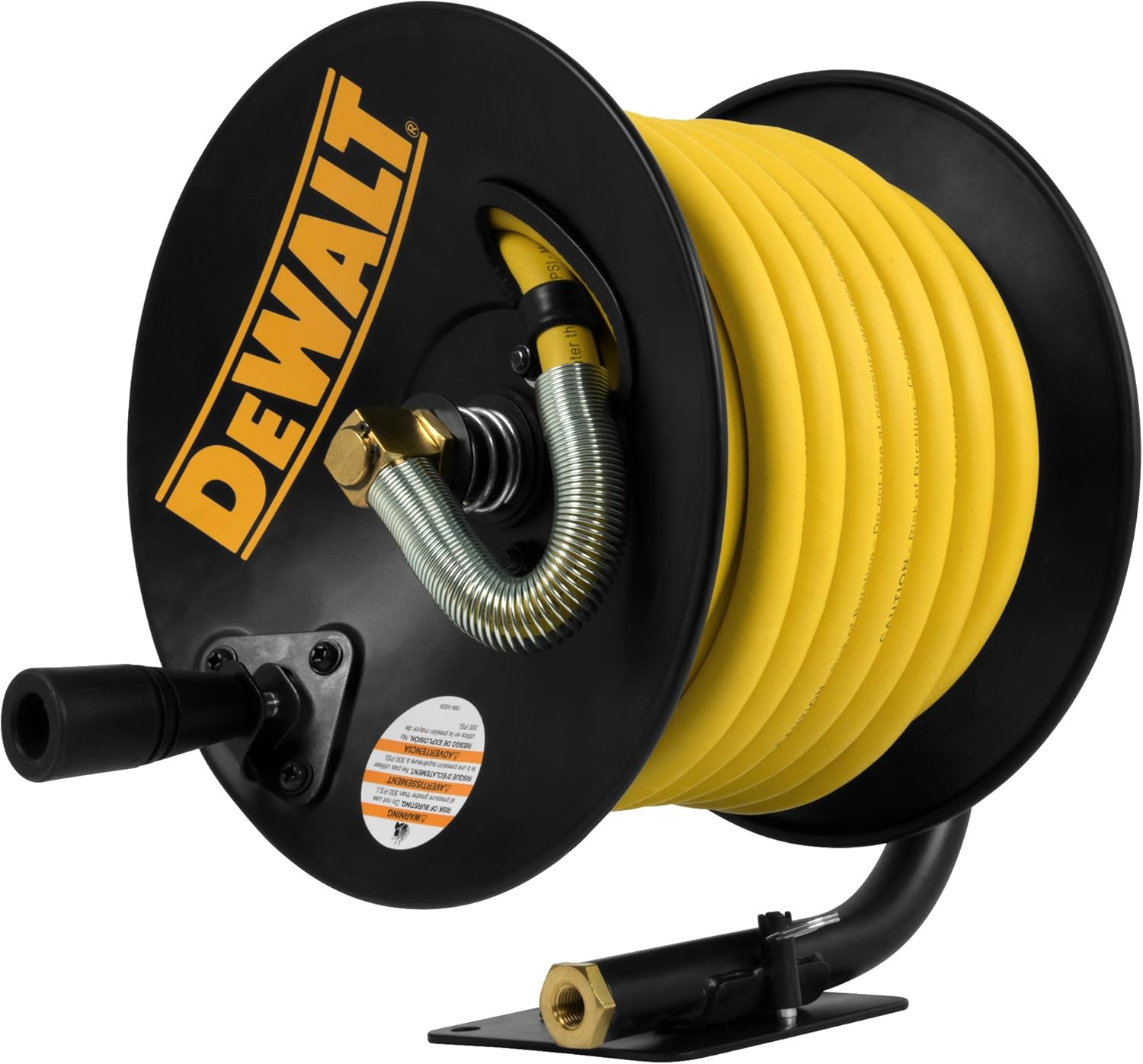 DeWalt DXCM024-0348 3/8” x 50’ Manual Hose Reel with Rubber Hose - - 